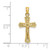 Image of 14K Yellow Gold Crucifix w/ Beveled Edges Pendant