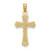 Image of 14K Yellow Gold Crucifix w/ Beveled Edges Pendant