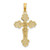 Image of 14K Yellow Gold Crucifix w/ Fancy Tips Pendant K8577