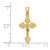 Image of 14K Yellow Gold Crucifix w/ Fancy Tips Pendant K8586