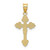 Image of 14K Yellow Gold Crucifix w/ Fancy Tips Pendant K8586