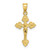 Image of 14K Yellow Gold Crucifix w/ Fancy Tips Pendant K8586