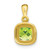Image of 14K Yellow Gold Cushion Peridot & Diamond Pendant PM3665-PE-001-YA