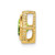 Image of 14K Yellow Gold Cushion Peridot Chain Slide Pendant