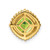 Image of 14K Yellow Gold Cushion Peridot Chain Slide Pendant