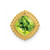 Image of 14K Yellow Gold Cushion Peridot Chain Slide Pendant