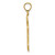 Image of 14K Yellow Gold Cut-Out Budded Cross Pendant