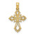 Image of 14K Yellow Gold Cut-Out Fancy Cross Pendant K8492