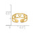 Image of 14K Yellow Gold Cutout Textured Heart Toe Ring