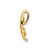 Image of 14K Yellow Gold CZ Chain Slide Pendant