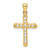 Image of 14K Yellow Gold CZ Cross Pendant