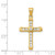 Image of 14K Yellow Gold CZ Cross Pendant