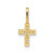 Image of 14K Yellow Gold CZ Cross Pendant YC1500