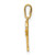 Image of 14k Yellow Gold CZ Key Dangle Pendant