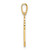 Image of 14K Yellow Gold CZ Key Pendant