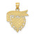 Image of 14K Yellow Gold Daddys Girl Heart Pendant