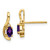 Image of 14mm 14K Yellow Gold Diamond & Amethyst Earrings XBS407