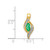 Image of 14K Yellow Gold Diamond & Marquise Emerald Pendant PM5265-EM-004-YA