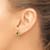 Image of 17mm 14K Yellow Gold Diamond & Sapphire Stud Earrings XBS503