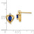 Image of 17mm 14K Yellow Gold Diamond & Sapphire Stud Earrings XBS503
