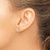 Image of 9mm 14K Yellow Gold Diamond & White Topaz Earrings XBS272