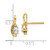 Image of 14mm 14K Yellow Gold Diamond & White Topaz Earrings XBS416
