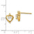 Image of 17mm 14K Yellow Gold Diamond & White Topaz Earrings XBS488