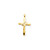 Image of 14k Yellow Gold Diamond Cross Pendant XP3405A