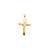Image of 14k Yellow Gold Diamond Cross Pendant XP3405AAA