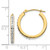 Image of 21mm 14K Yellow Gold Diamond Fascination Round Hinged Hoop Earrings DF230