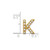 Image of 14K Yellow Gold Diamond Initial K Pendant