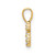 Image of 14K Yellow Gold Diamond Number 6 Pendant