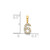 Image of 14K Yellow Gold Diamond Number 6 Pendant