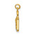 Image of 14K Yellow Gold Diamond Purse Charm