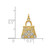 Image of 14K Yellow Gold Diamond Purse Charm