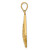 Image of 14K Yellow Gold Diamond-cut Dangle Pendant