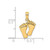 Image of 14K Yellow Gold Double Feet Hang Ten Style Pendant