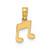 Image of 14K Yellow Gold Double Notes Pendant
