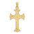 Image of 14K Yellow Gold Double Sided Engraved Cross Pendant