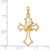 Image of 14K Yellow Gold Dove Cross Pendant M1382