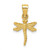 Image of 14K Yellow Gold Dragonfly Pendant K3256