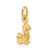 Image of 14K Yellow Gold Duck Charm
