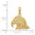 Image of 14K Yellow Gold Eagle Head Pendant C3492