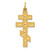 Image of 14K Yellow Gold Eastern Orthodox Cross Pendant C1321