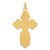 Image of 14K Yellow Gold Eastern Orthodox Cross Pendant XR569