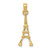 Image of 14K Yellow Gold Eiffel Tower Pendant