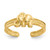 Image of 14K Yellow Gold Elephant Toe Ring