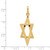 Image of 14K Yellow Gold Elongated Star Of David Pendant