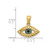Image of 14K Yellow Gold Enameled Eye Pendant