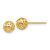 Image of 6.5mm 14K Yellow Gold Fancy Ball Stud Post Earrings